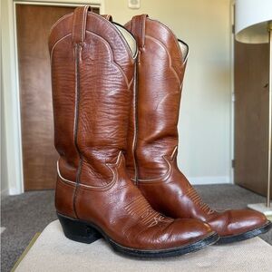 Tony Lama Rich Brown Western Boots